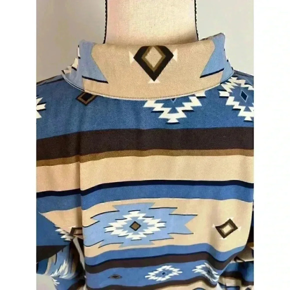 Vintage Capacity Women's Southwestern Aztec Western Rancher Button Up Shirt M - Picture 8 of 11